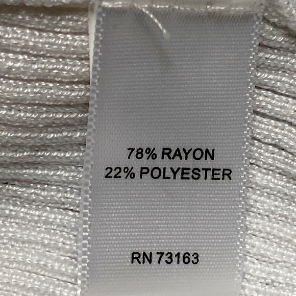 Cable & Gage Spaghetti Strap White Sweater size L - Picture 4 of 5